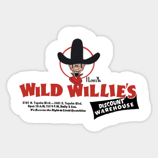 Wild Willie's Discount Color Sticker